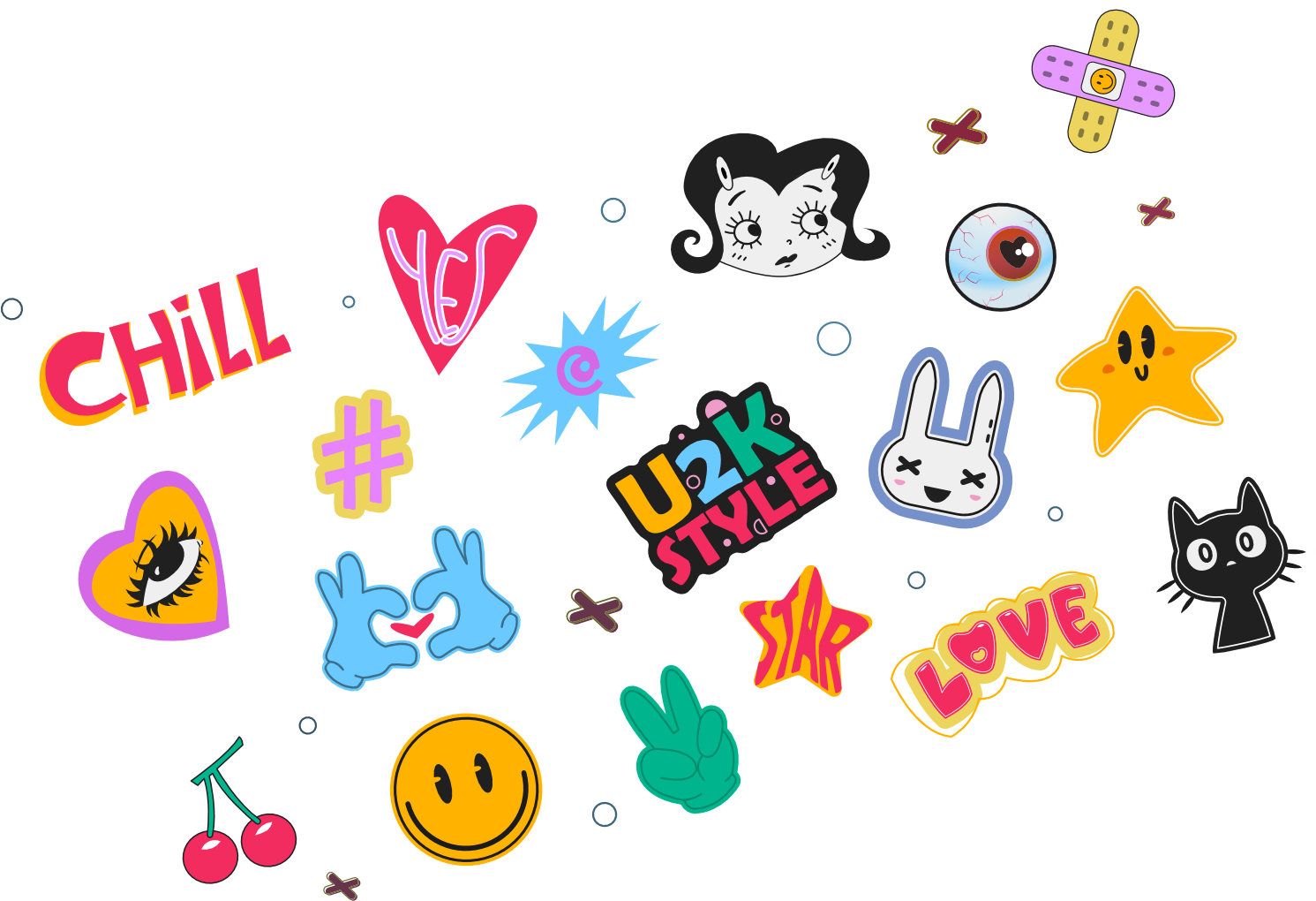 Stickere personalizate tăiate pe contur