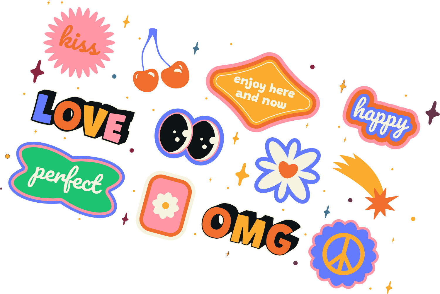 Stickere personalizate color